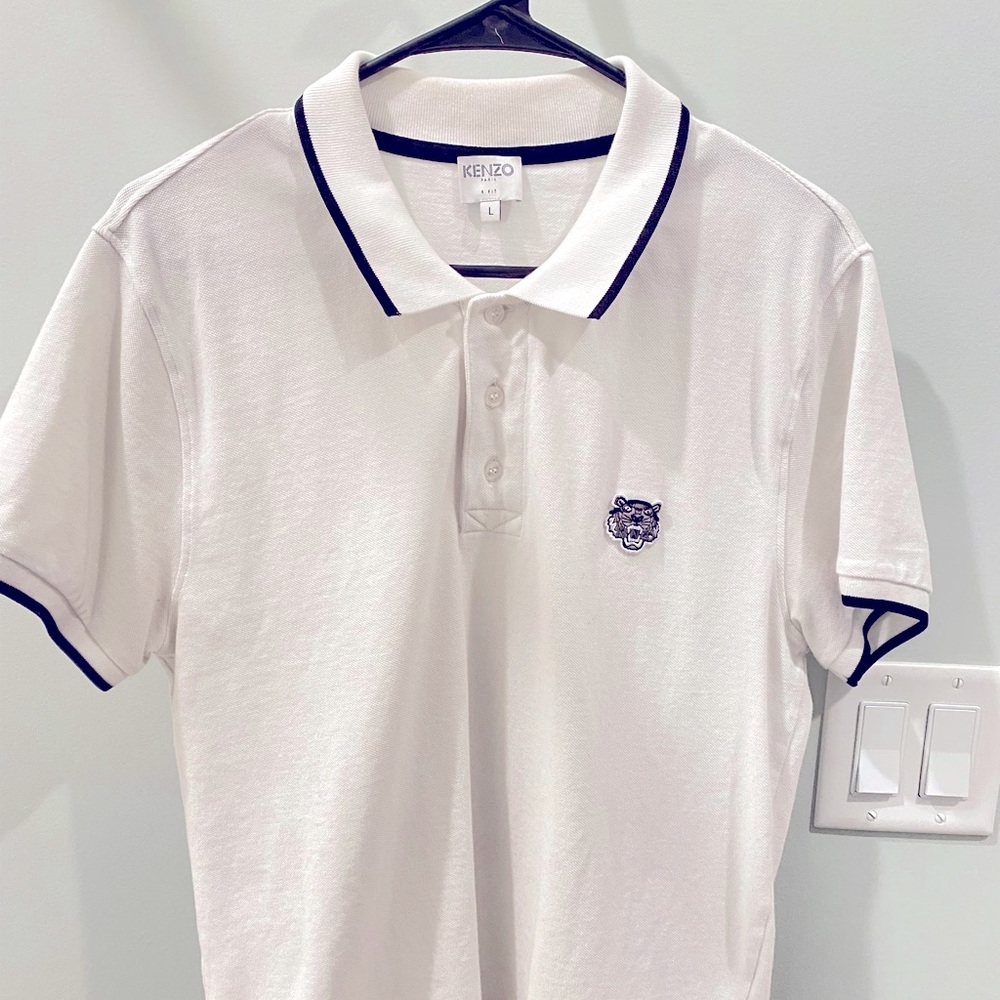 Kenzo tiger polo shirts Men size L